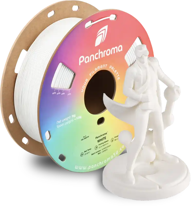 Vysoce Kvalitní Polymaker Panchroma CoPE White, 1,75 mm / 1000 g