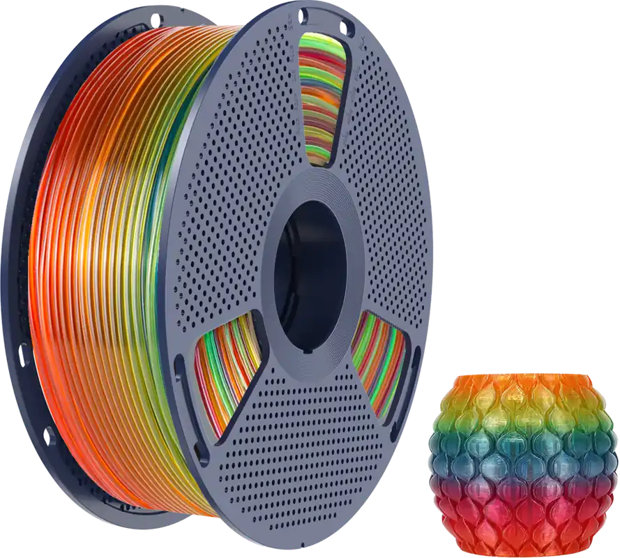 Ověřený SUNLU PLA Transparent Rainbow-01, 1,75 mm / 1000 g